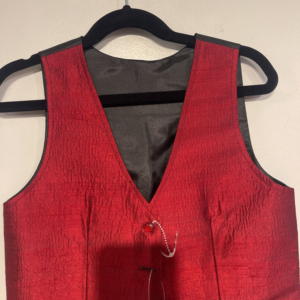 maroon childs vest