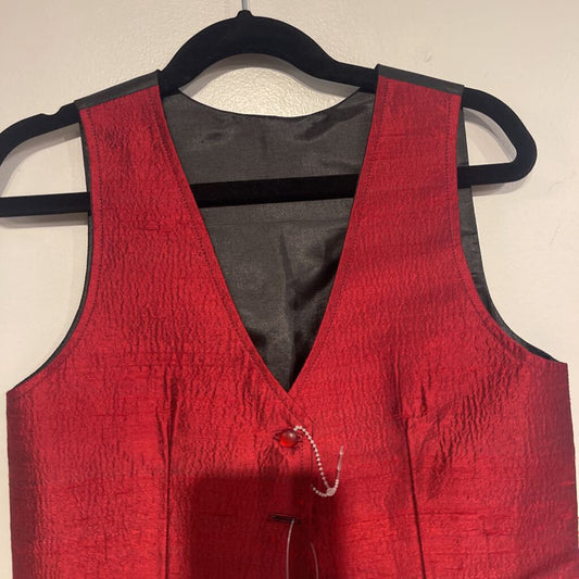 maroon childs vest