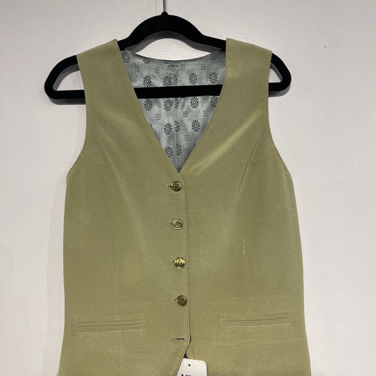 sage green vest