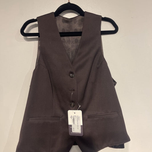 dark brown vest