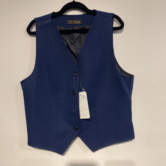 navy blue vest