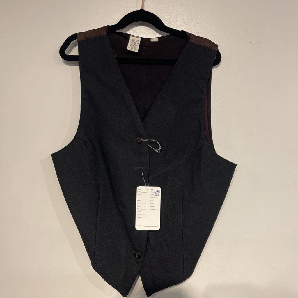 black poly vest