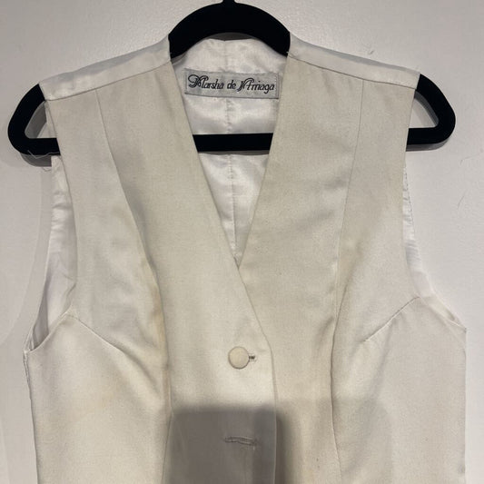 Marsha De Arriaga Off WHite Vest