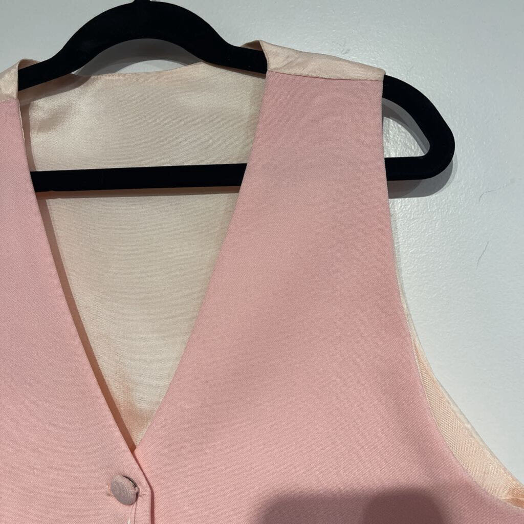 light pink poly vest