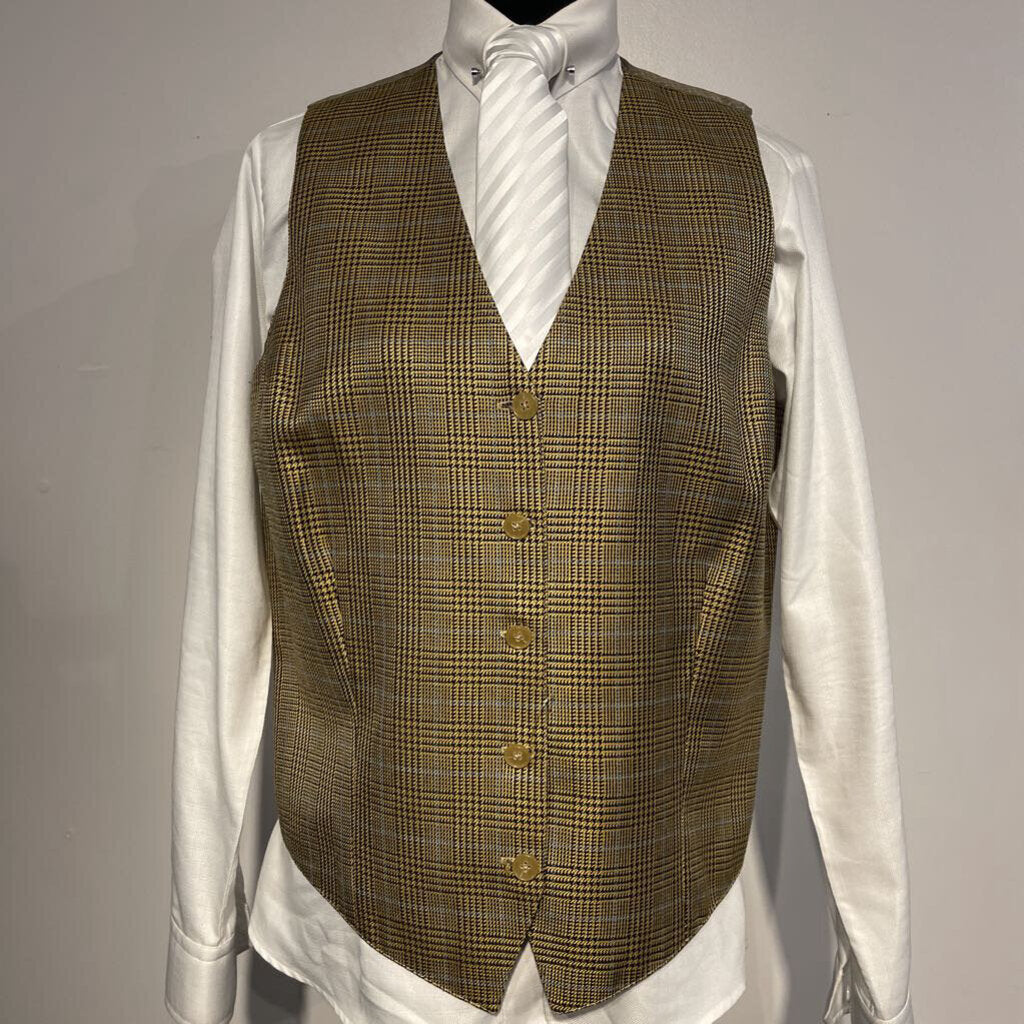 gold houndstooth vest