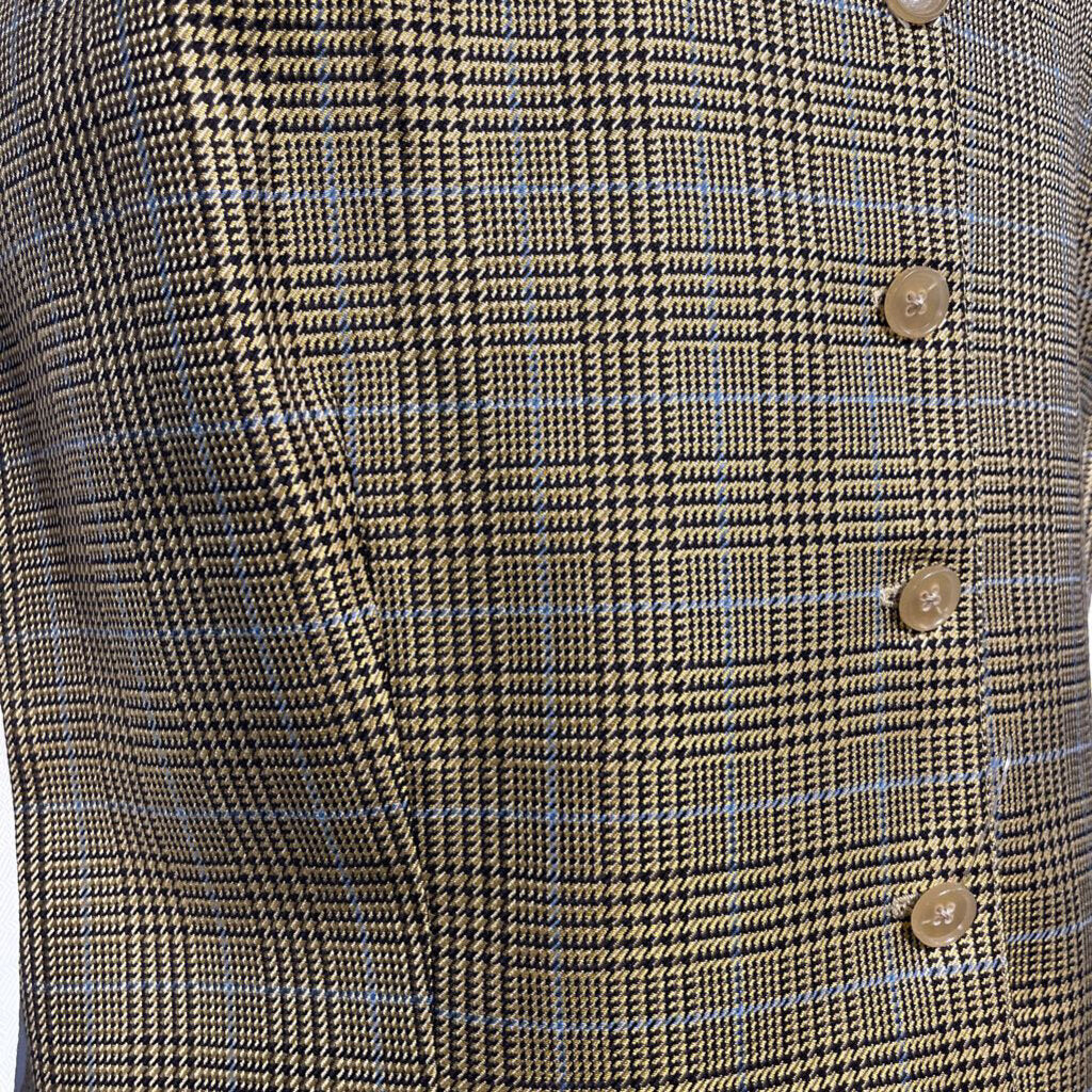 gold houndstooth vest