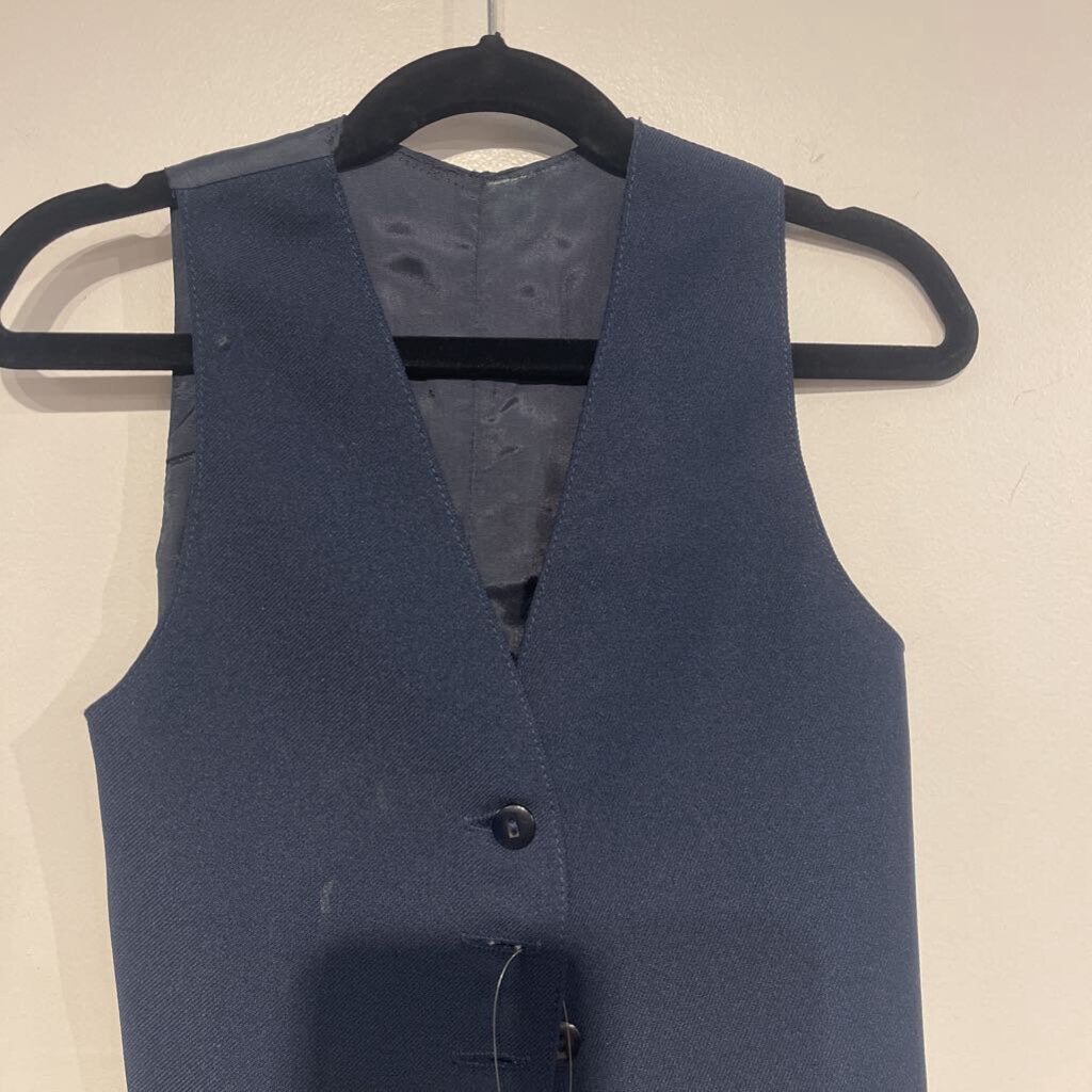 Navy Blue Poly Vest