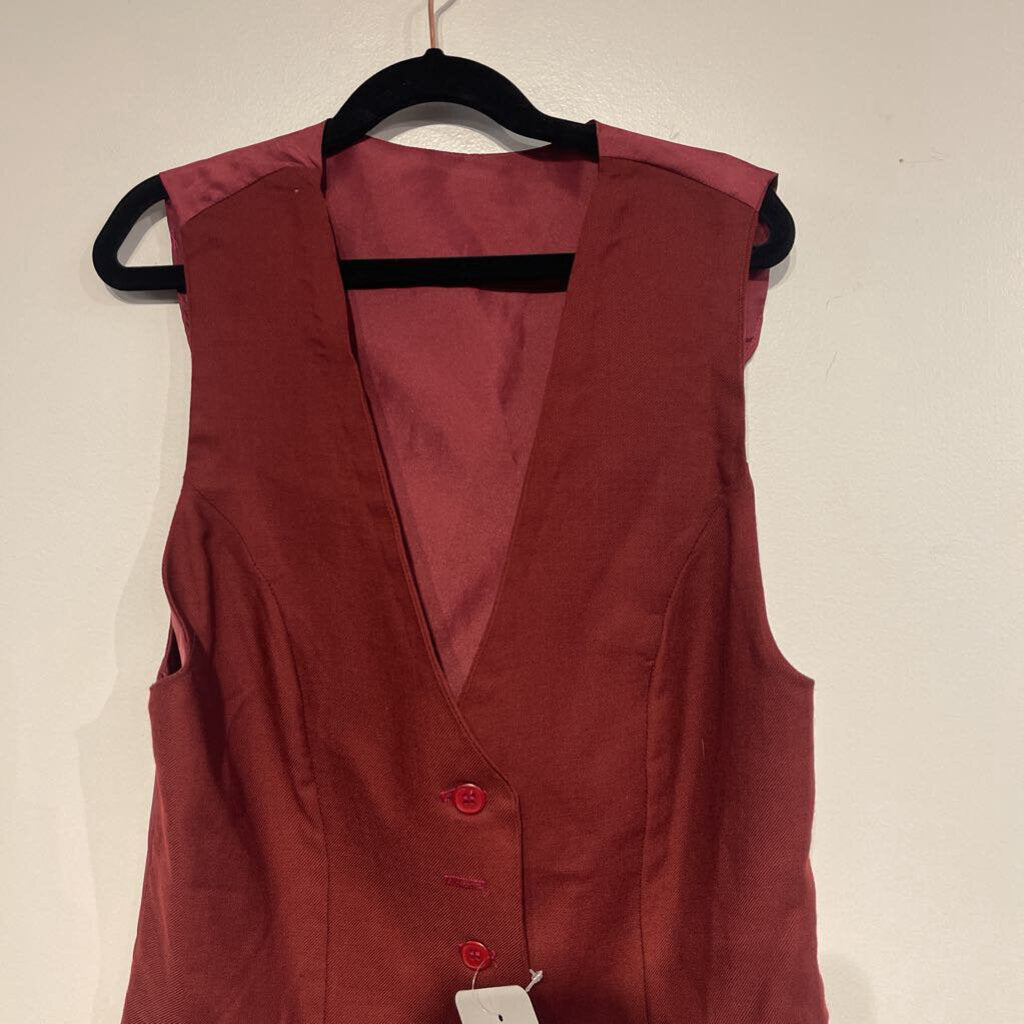 Burgundy Vest