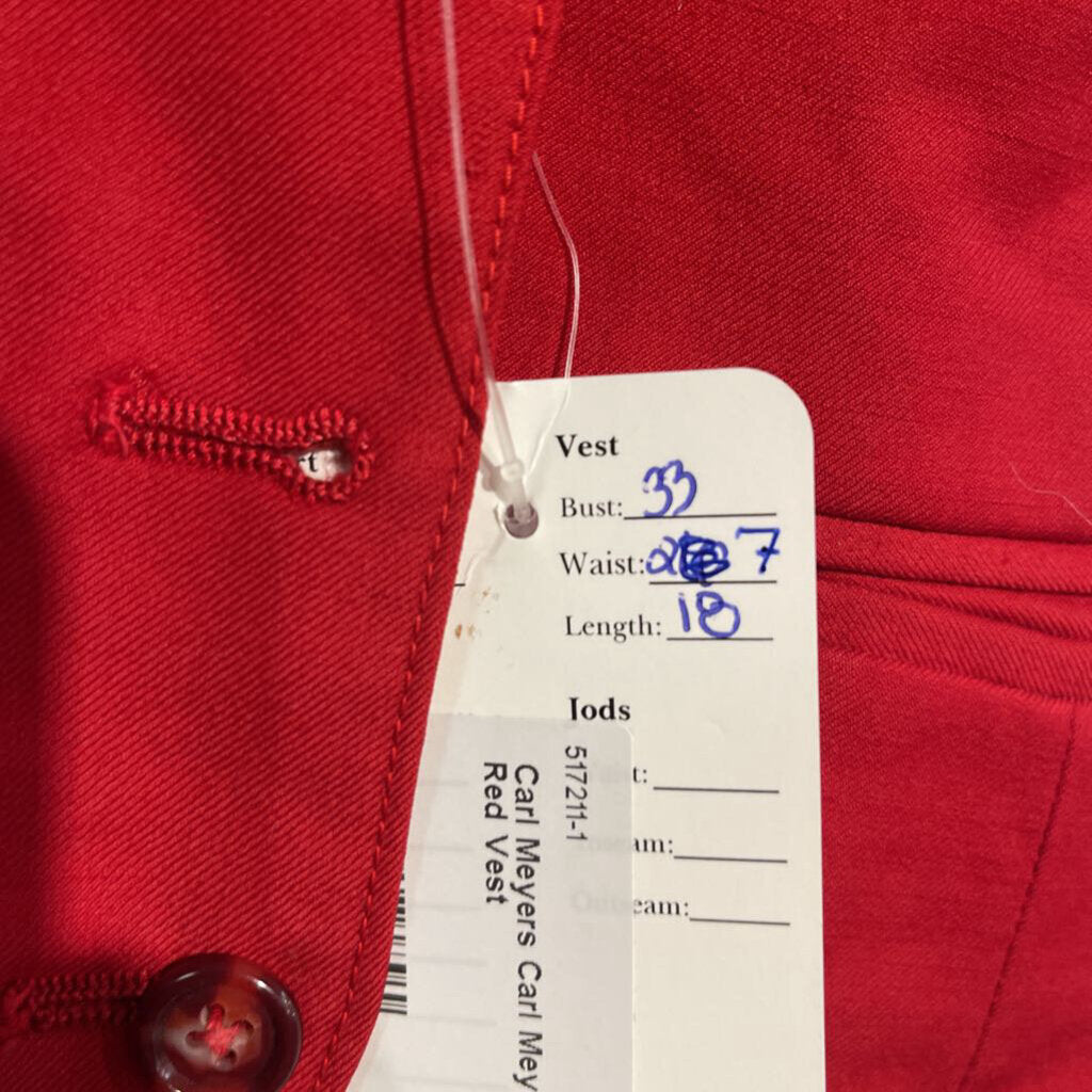 Carl Meyers Ladies Red Vest