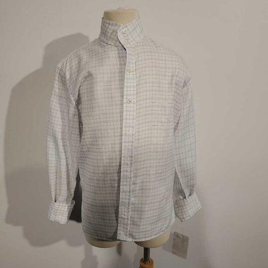 light blue and white checkered hunt shirt kids 12R