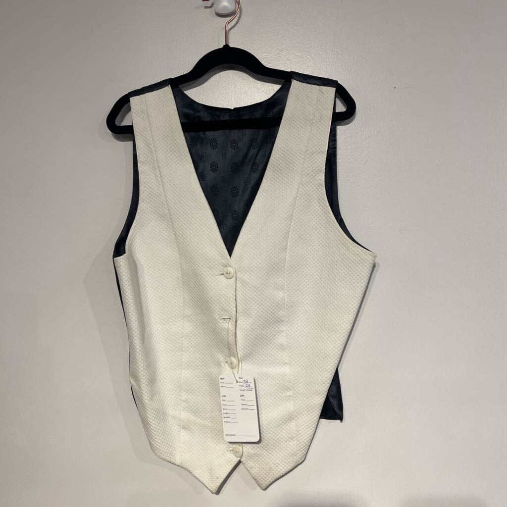 White Custom Vest w/ Black Backing