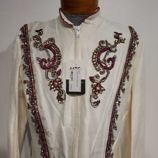 Custom White Western Top