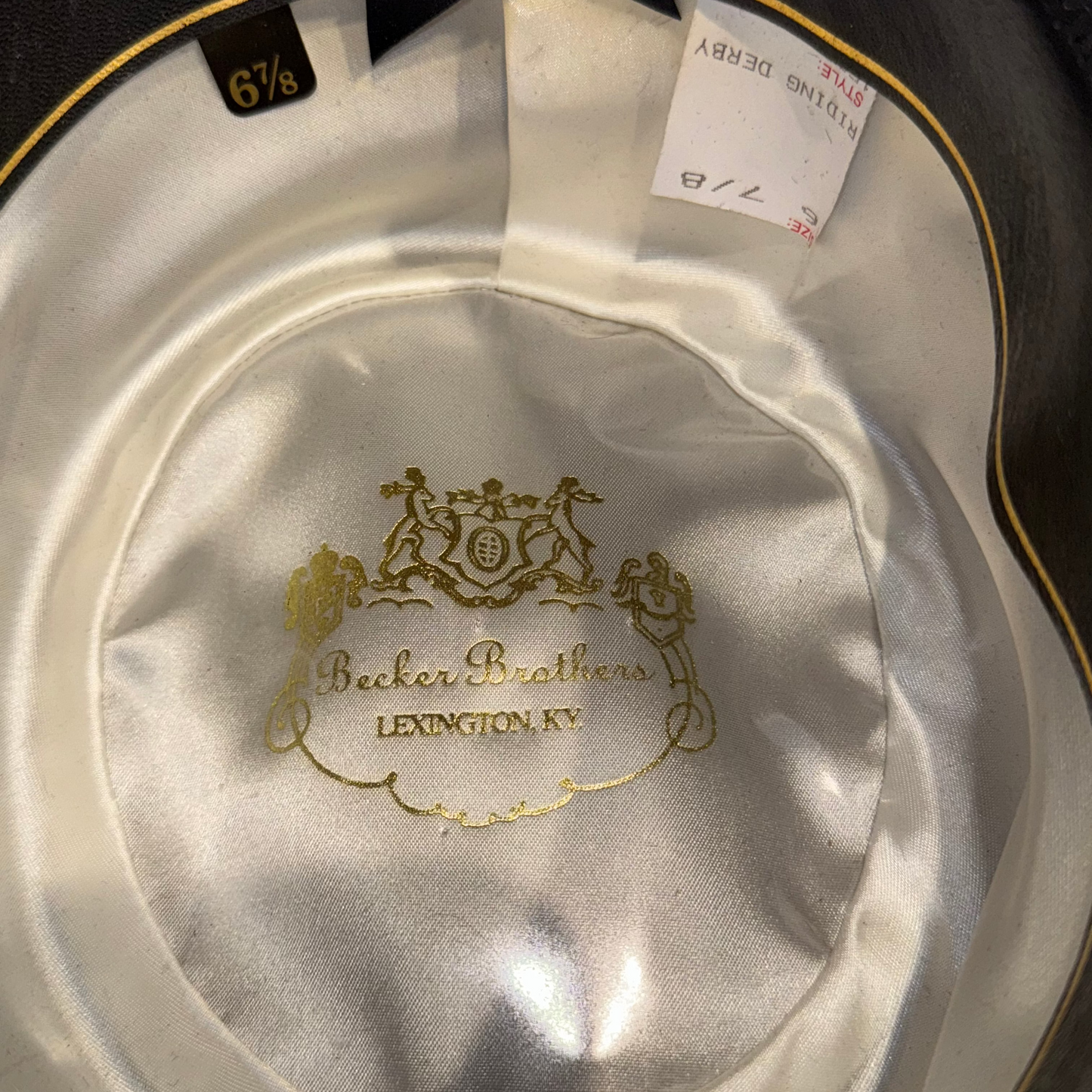 Becker Brothers, Dark Navy, 6 7/8 Derby