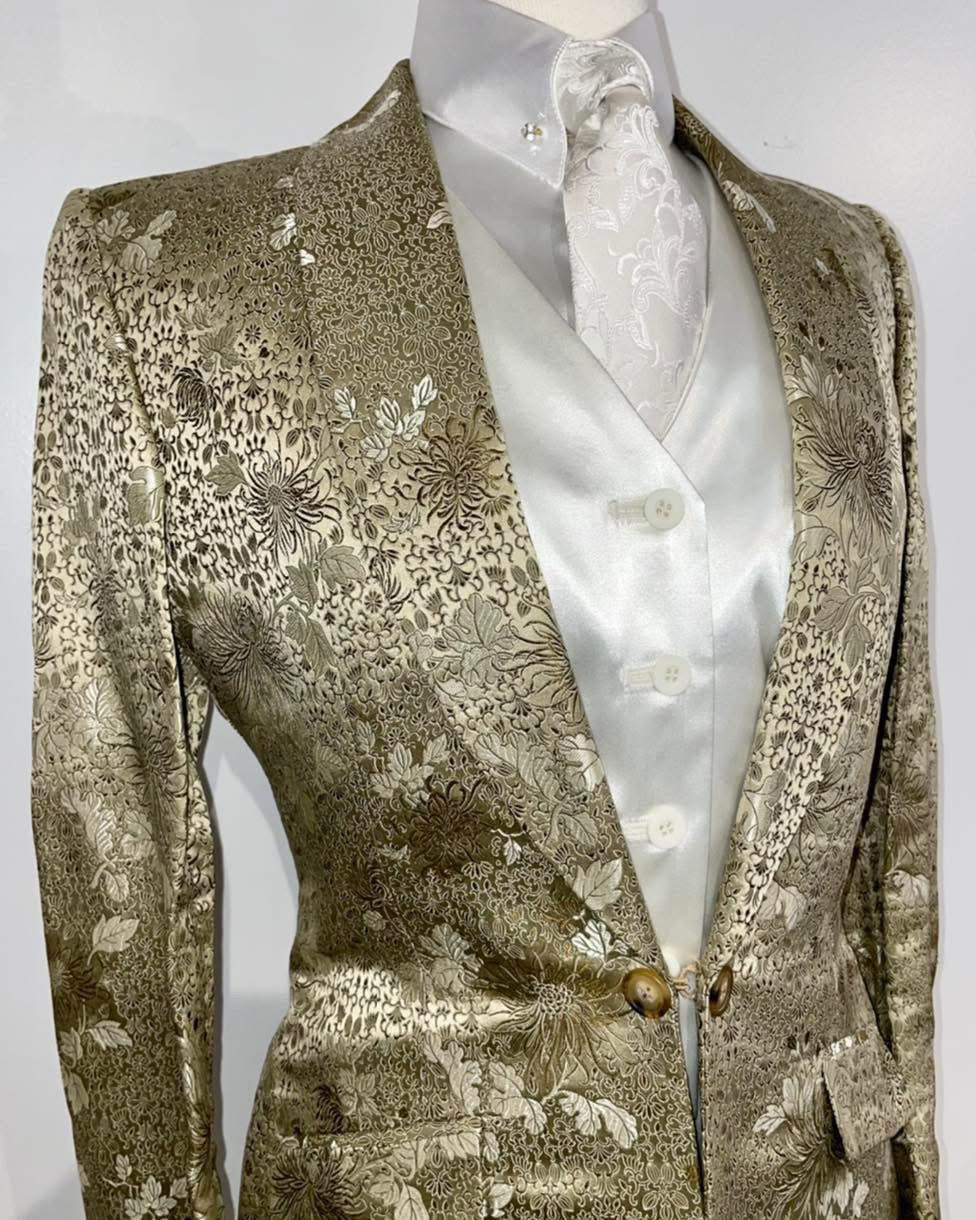Hawkewood, Gold Floral Day Coat