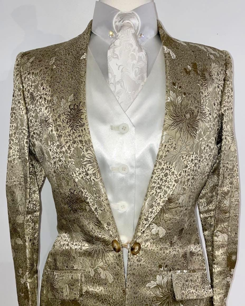 Hawkewood, Gold Floral Day Coat