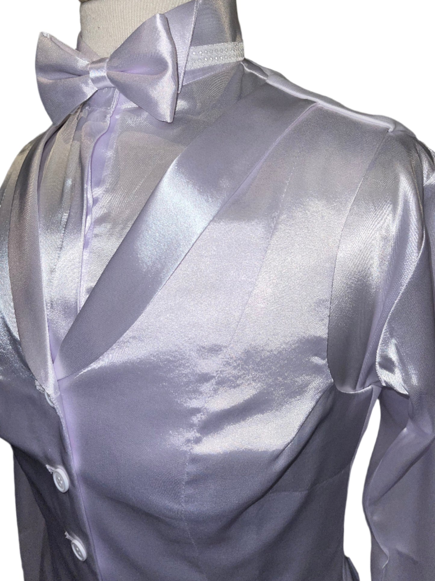 New, MTC White Silk Ladies Formal Vest