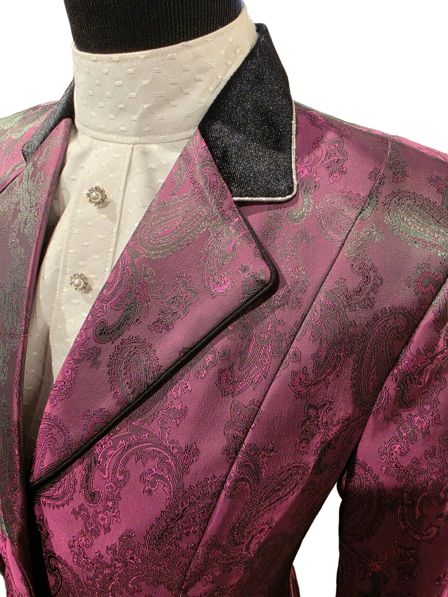 Fredy Tailor, Magenta Paisley Hunt Coat