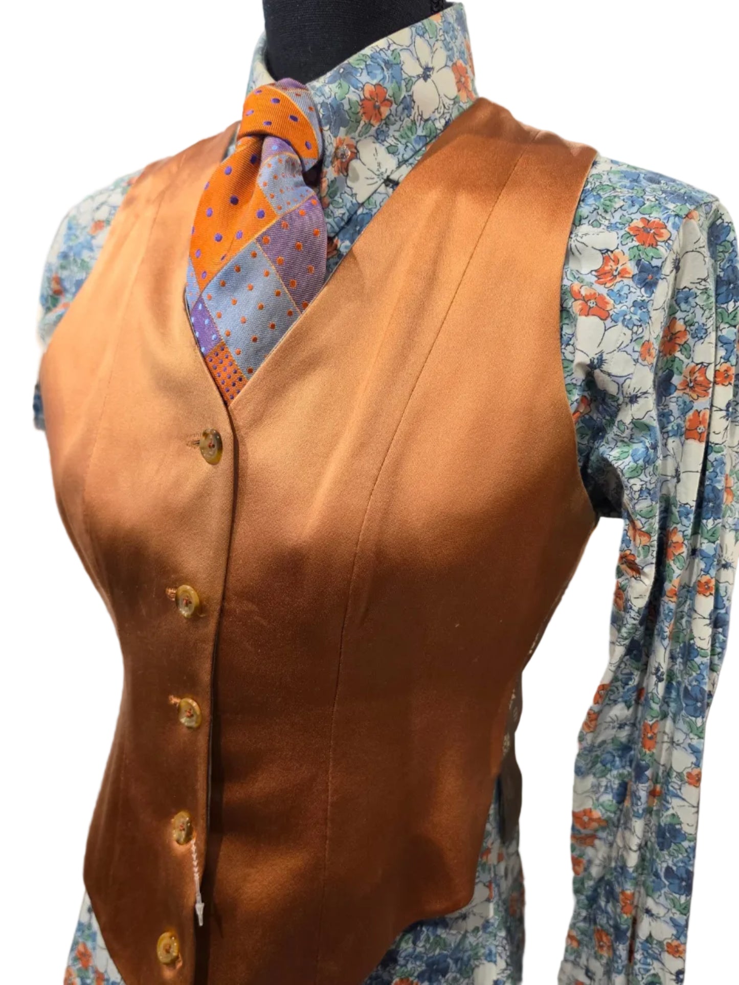 Ladies Orange Floral Set