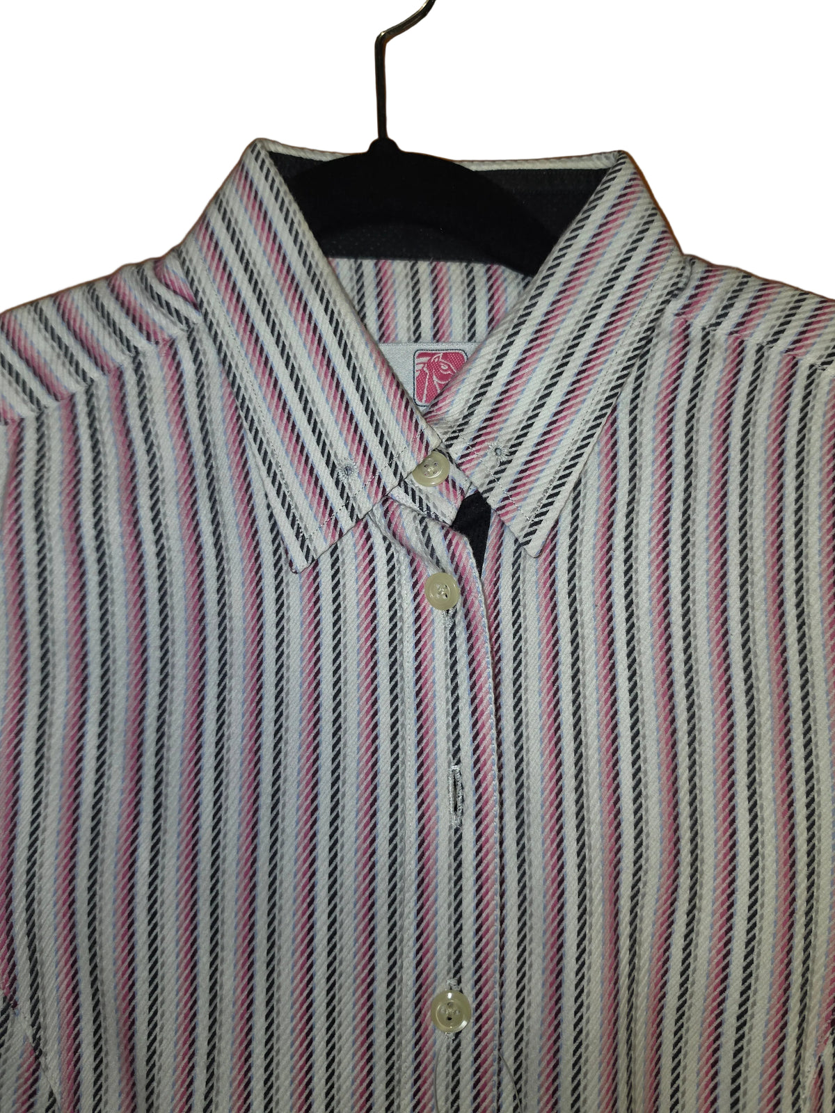 Stable Cloth, Pink and Grey Striped Shirt