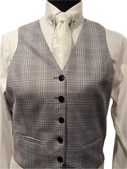 Carl Meyers Light Blue Plaid Vest