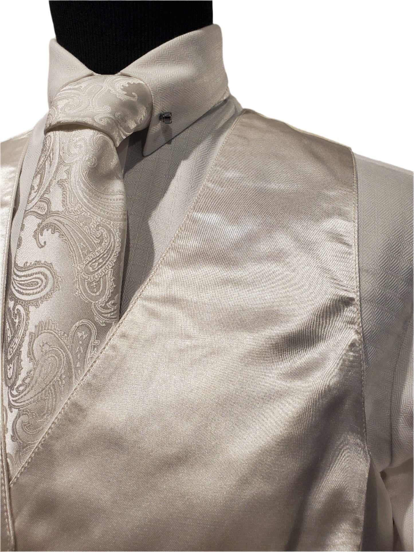 Becker Brothers White Silk Vest