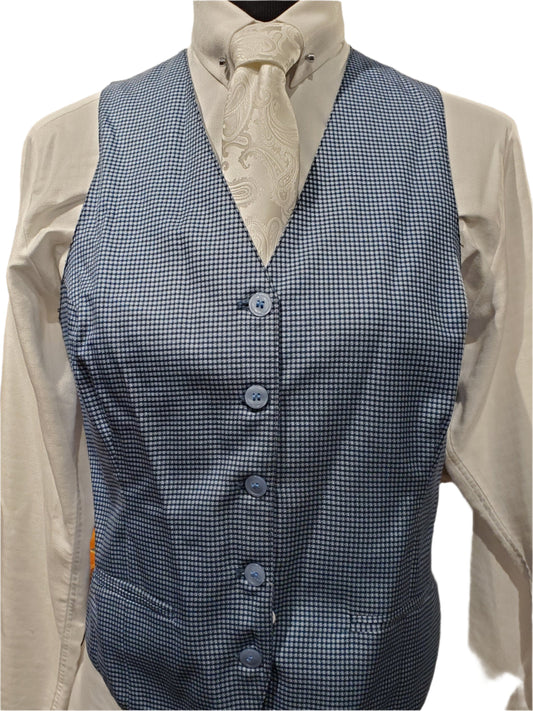 Becker Brothers Custom Blue Houndstooth Vest