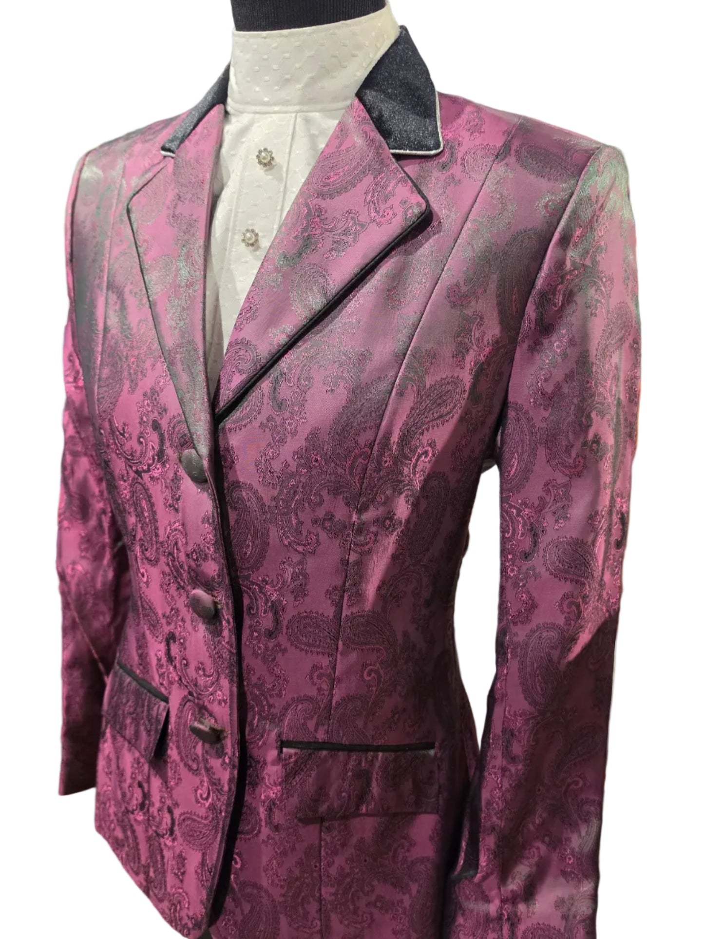 Fredy Tailor, Magenta Paisley Hunt Coat