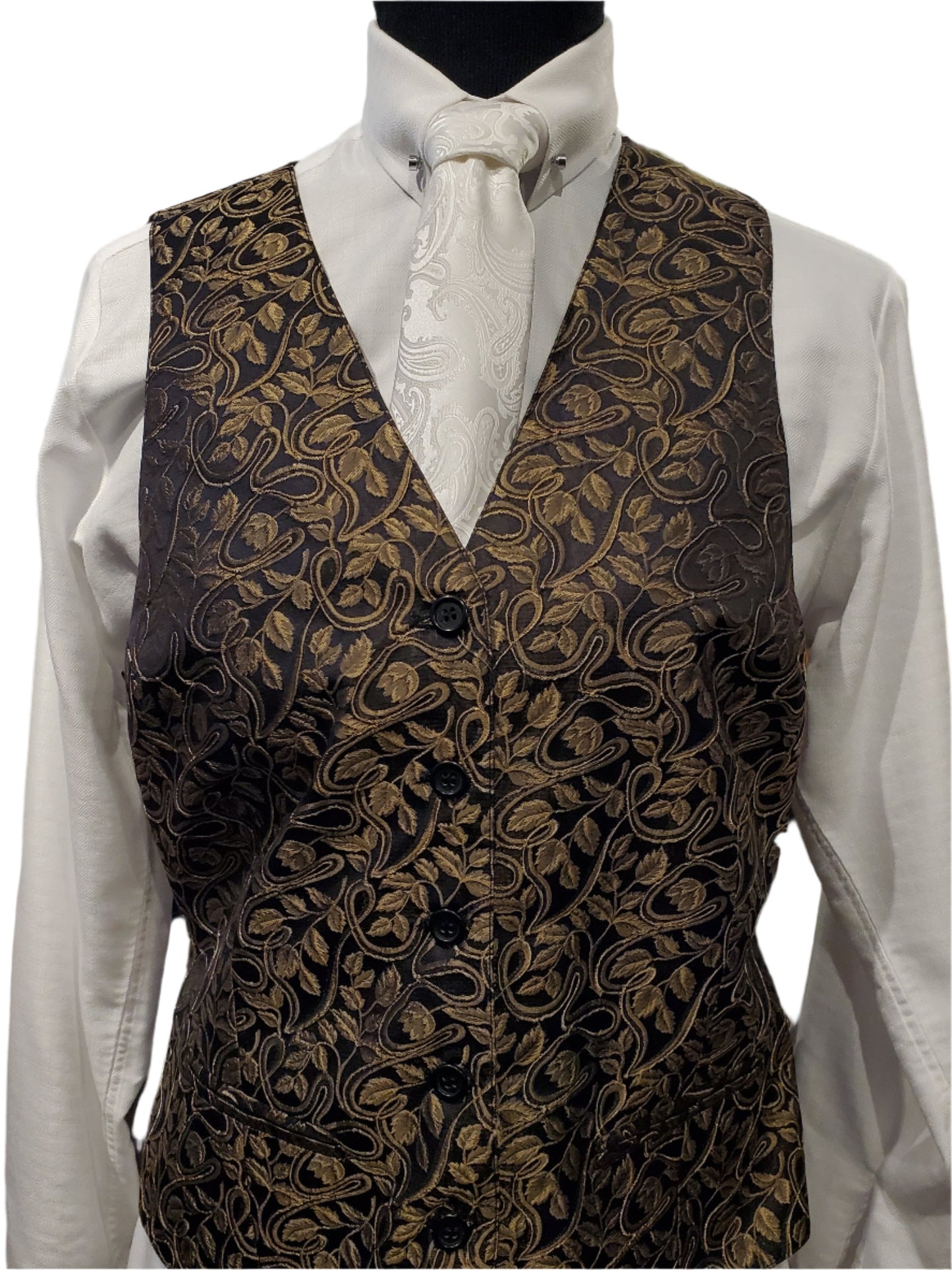 Becker Brothers Gold Paisley Vest