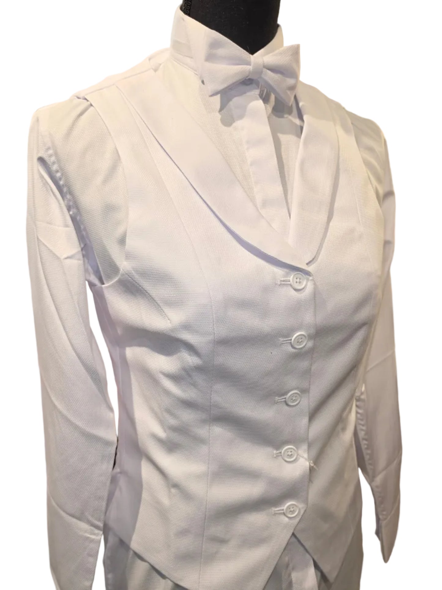 New, MTC White Cotton Ladies Formal Vest
