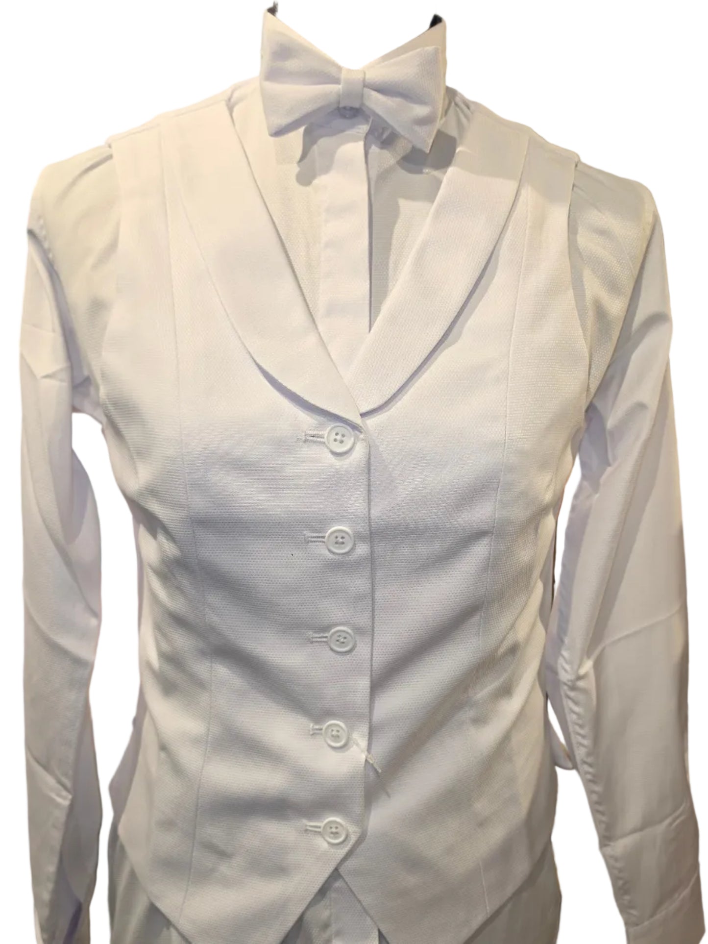 New, MTC White Cotton Ladies Formal Vest