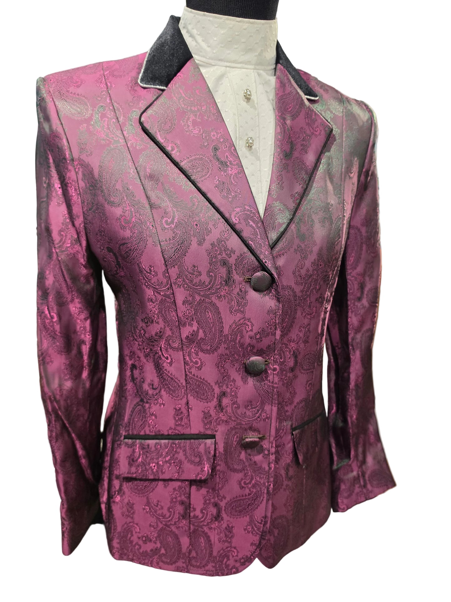 Fredy Tailor, Magenta Paisley Hunt Coat