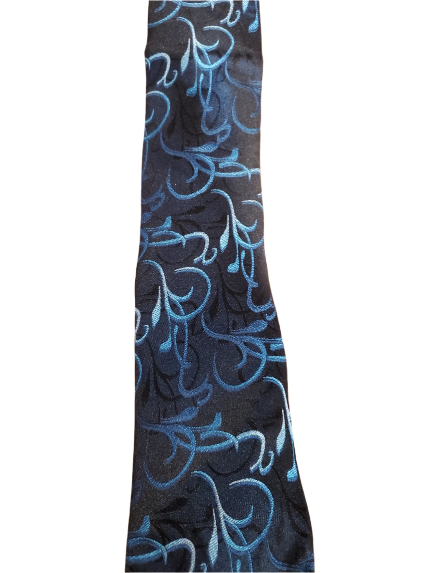 Black and Teal Tie