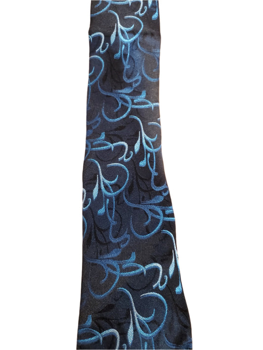 Black and Teal Tie