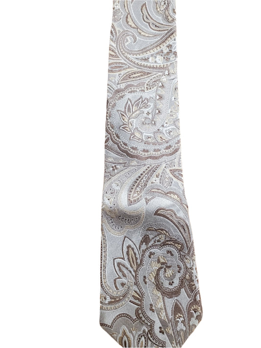 Cream Paisley Tie