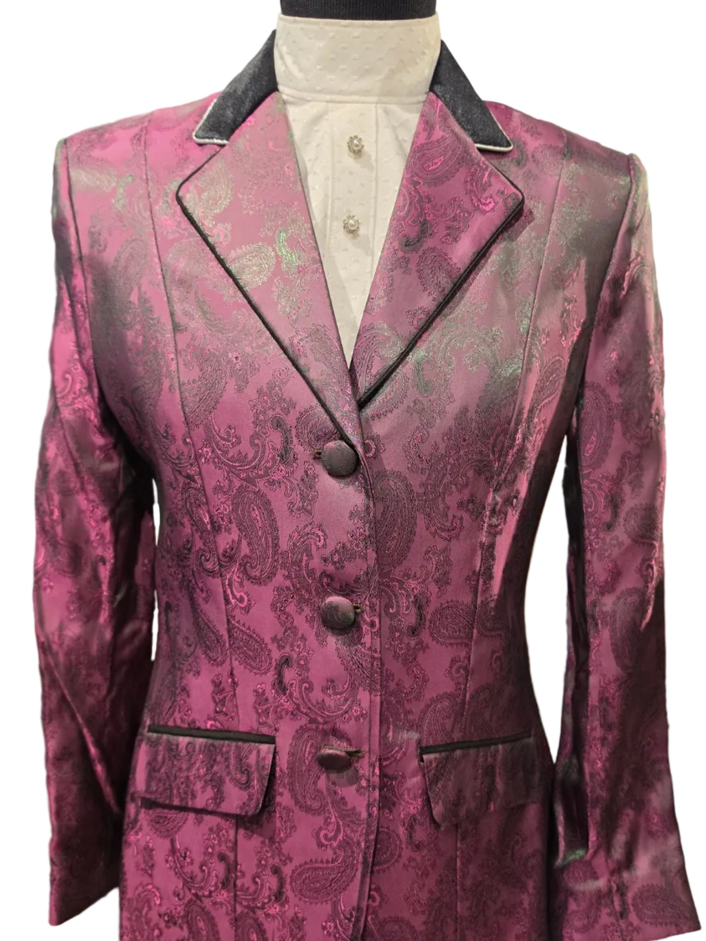 Fredy Tailor, Magenta Paisley Hunt Coat