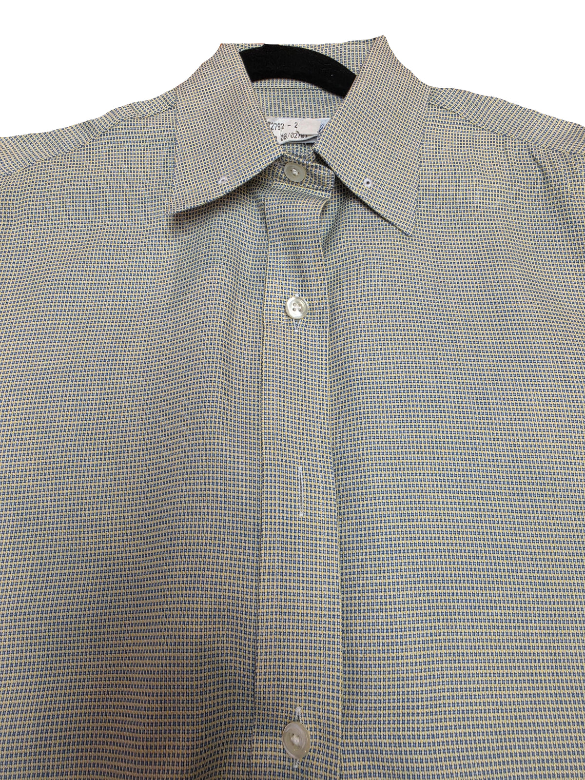Le Cheval, Blue and Yellow Check Short Sleeve Shirt