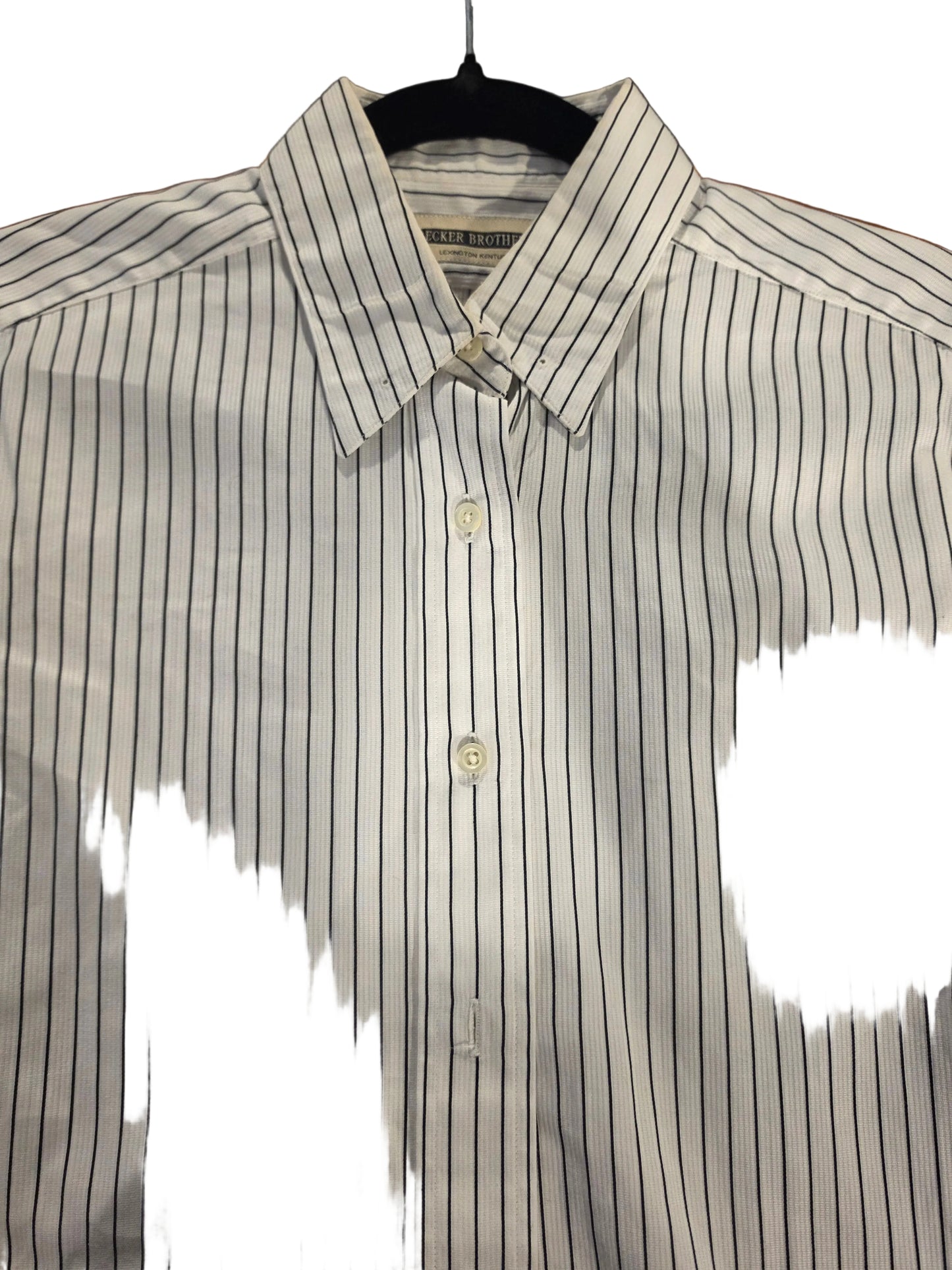 Becker Brothers, White and Black Stripe Shirt