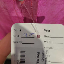 Load image into Gallery viewer, Pink Silk Shirt Neck-13.5
