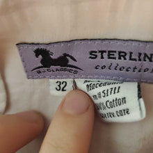 Load image into Gallery viewer, Sterling Pink Windowpane Hunt Shirt 32
