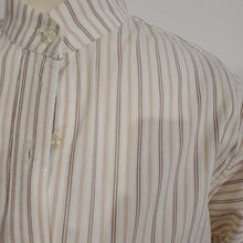 Cream and Tan stripe shirt Neck-13.5