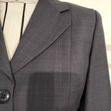 Load image into Gallery viewer, Grand Prix Grey Hunt Coat with Purple Windowpane 12L

