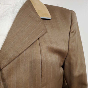 Taupe with Blue Stripe Hunt Coat