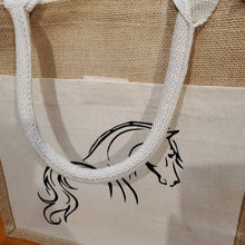 Burlap/Canvas Handle Bag