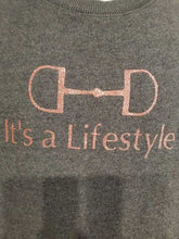 Load image into Gallery viewer, &quot;It&#39;s a Lifestyle&quot; Grey Sweatshirt
