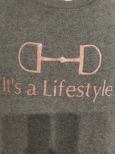 "It's a Lifestyle" Grey Sweatshirt
