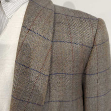 Taupe with Red and Blue Windowpane Daycoat