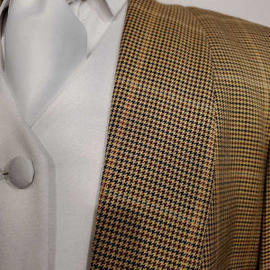 Gold Multi Color Houndstooth Daycoat