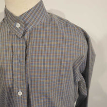 Load image into Gallery viewer, Blue with Taupe Checker Hunt Shirt 34
