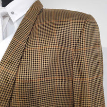 Load image into Gallery viewer, Gold and Black Houndstooth Daycoat
