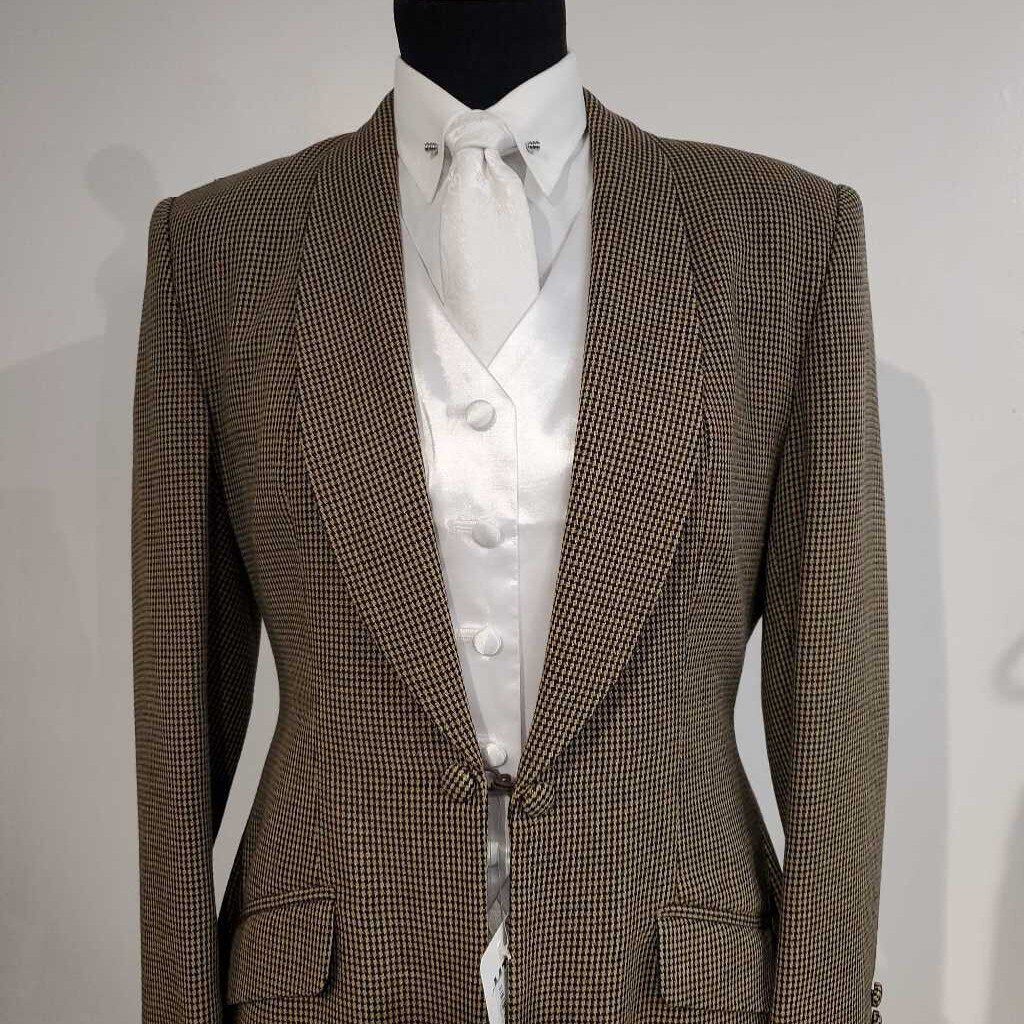 Tan and Black Houndstooth Daycoat